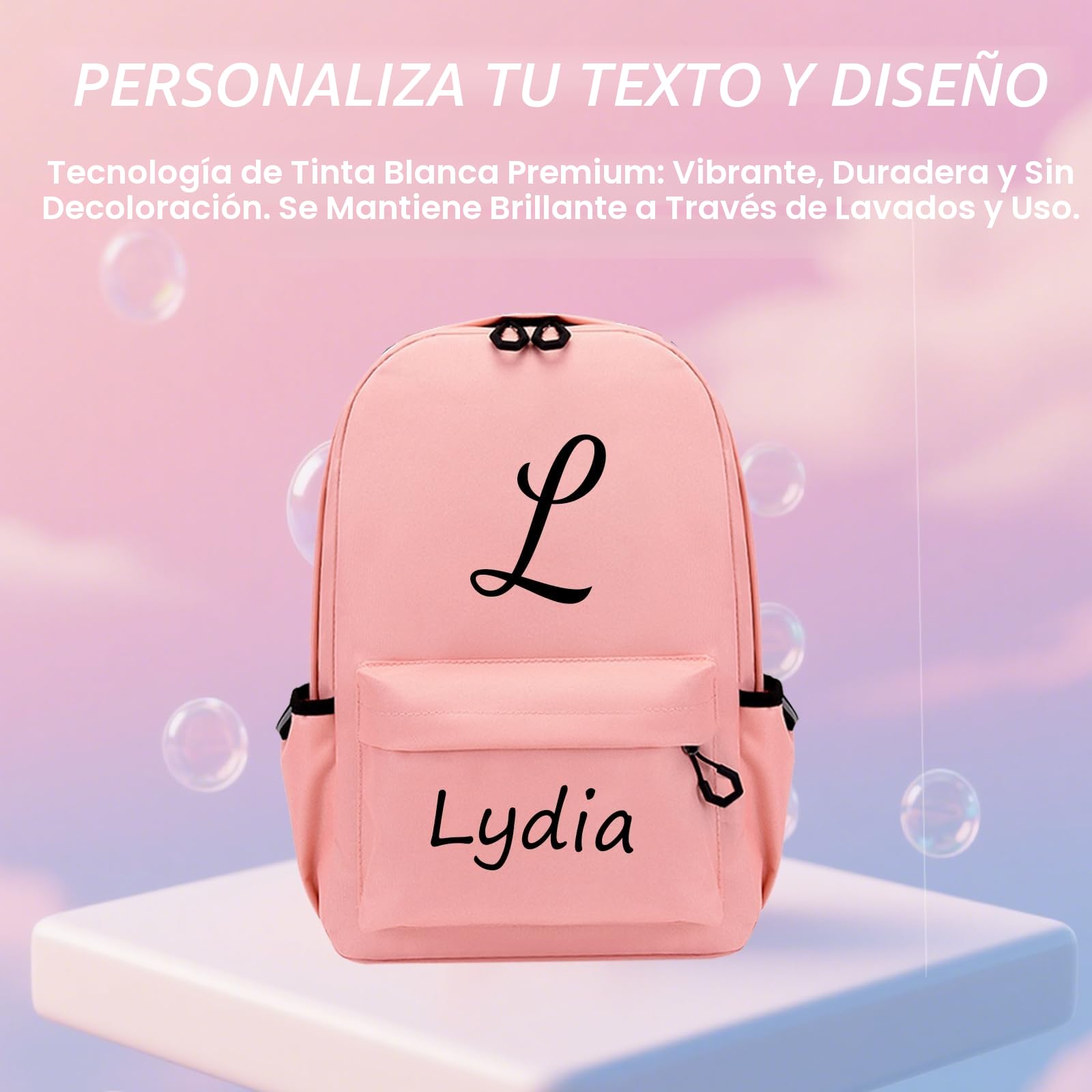 Mochila infantil personalizada impermeable para niños con nombre y diseño, guardería escuela primaria adolescentes S/M/L