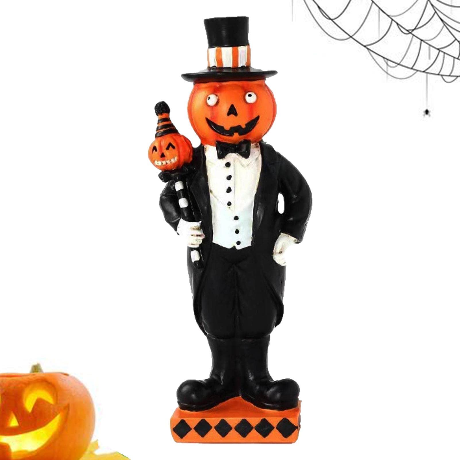 Amazon.co.jp: Generic ハロウィン紳士カボチャ樹脂オーナメント
