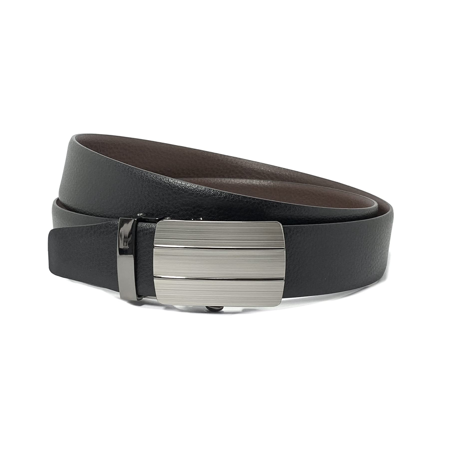 cm Classic MILANOClassic Milano Men’s Spanish Leather Belt Men, Leather Belt Fashion Belt Ratchet Dress Belt with Automatic Click Buckle for Men Enclosed in an Elegant Gift Box