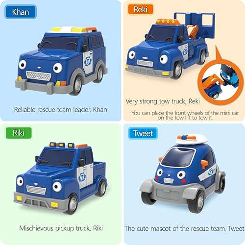 Miniatura 6 de Tayo The Little Bus Special Friends Set 10  Regalos de Navidad y cumpleaños para niños, compatible con juegos grandes. Incluye populares amigos Tayo