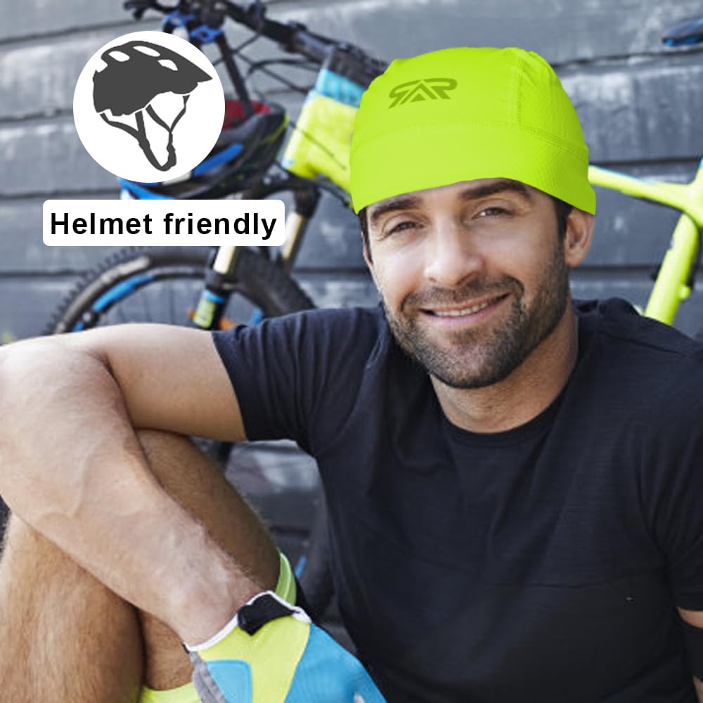 Czapka pod kask rowerowy, letnia czapka, nakrycie głowy, czapka rowerowa, męska, lekka, szybkoschnąca, jazda na rowerze, jogging, wioślarstwo, motocykl