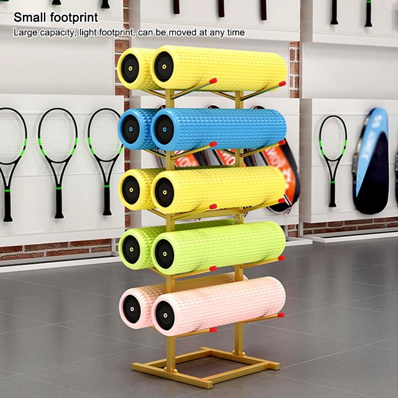 PFCDZDU 4/7-Tiers Skateboard Storage Racks, Floor Snowboard Display Stand, Home Gym Double Sided Skateboard Organize Holder for Skis/Scooter/Longboard(Silver,37x30x110cm)