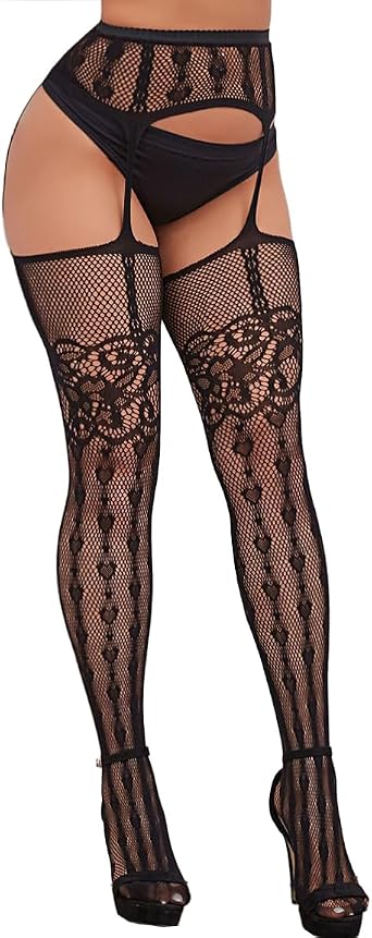 Buitifo Woman High Waisted Tights Thigh High Stockings Pantyhose