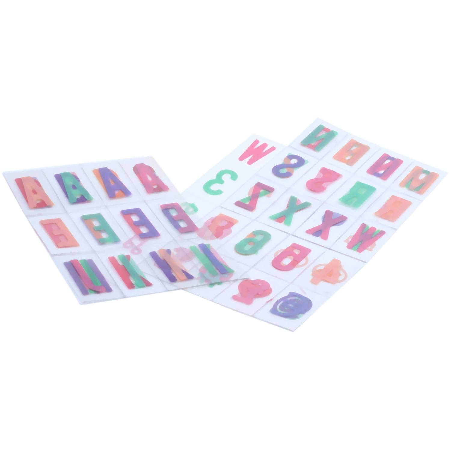 Set Di 104 Lettere E Simboli Multicolori Per Light Box A4 - Cinema Lampada LED, Accessori Per Scatola Luminosa