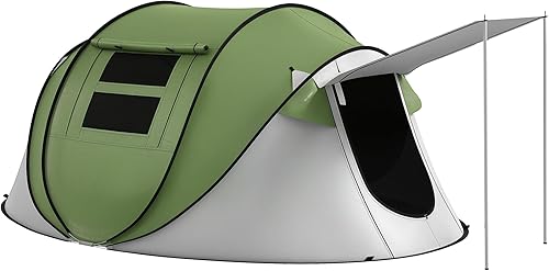 Outsunny Tienda de campaña grande con espacio para 10 personas, cubierta de lluvia y techo de malla transpirable, tienda de campaña tamaño para 8