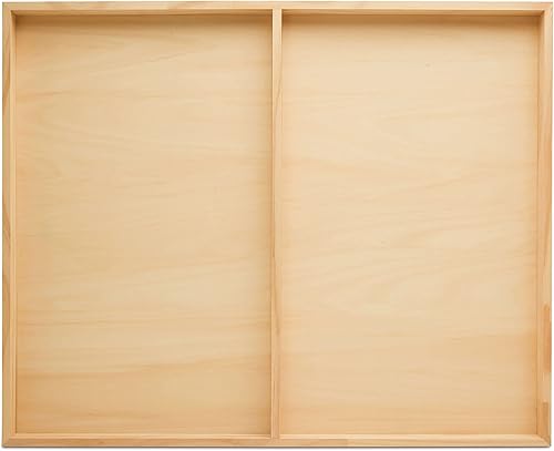 Miniatura 23 de Lienzo de madera estrecho de 10 x 20 x 1-1/2 pulgadas, paquete de 2 carteles de madera en blanco con marco, paneles de madera con cuna