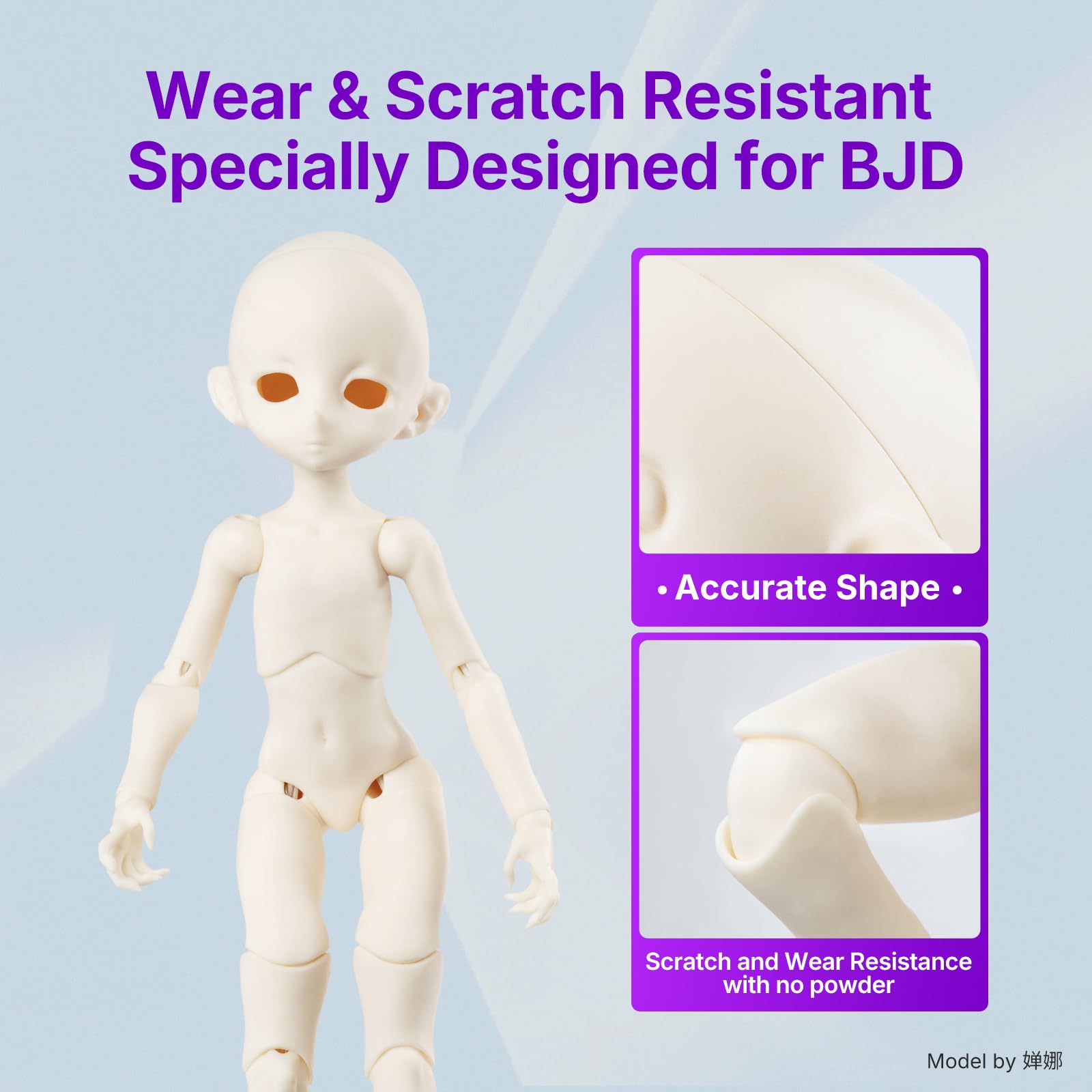 RESIONE TH-BJD Resin 3D Drucker Harz, Kaffeebraun | Verschleißfest, Tough, Nicht-Gelbendes, Mehrere BJD-Farben, Langzeit-Rissbeständigkeit