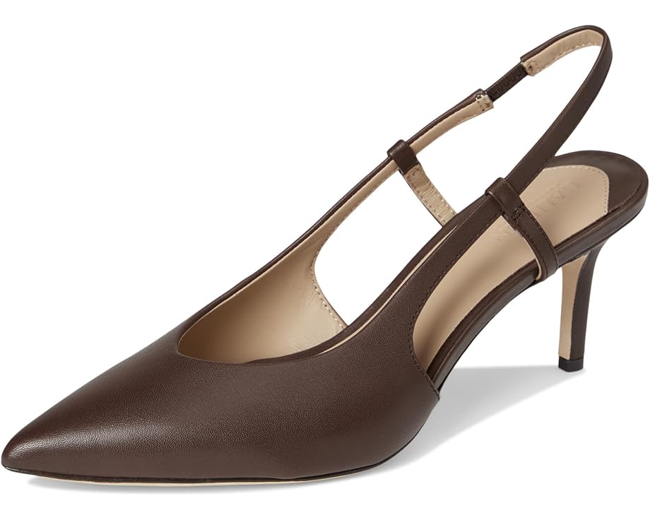 Lauren Ralph Lauren Khloe Leather Slingback Pumps - Front View