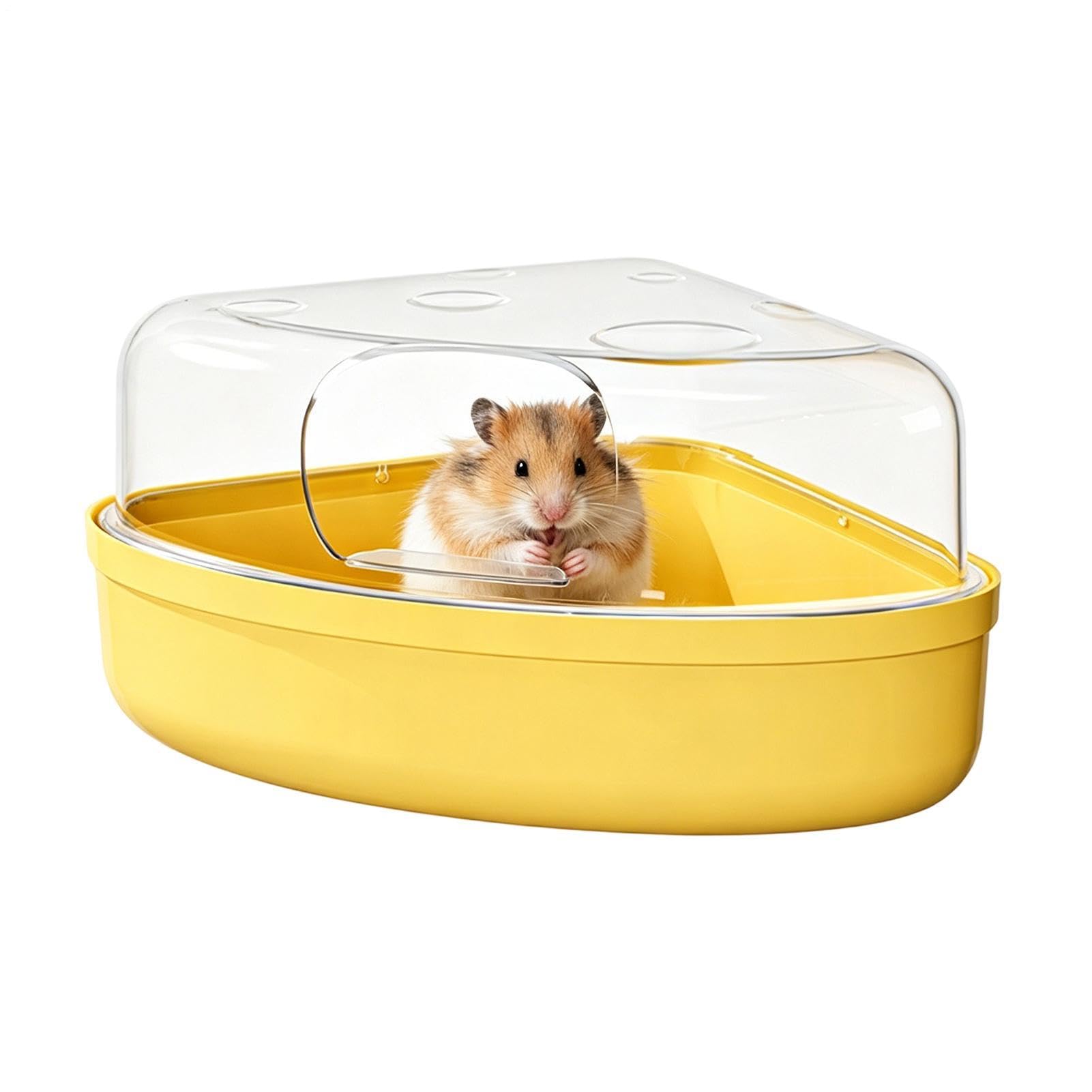 Bain de sable pour hamster et boîte de creusage transparente pour cage
