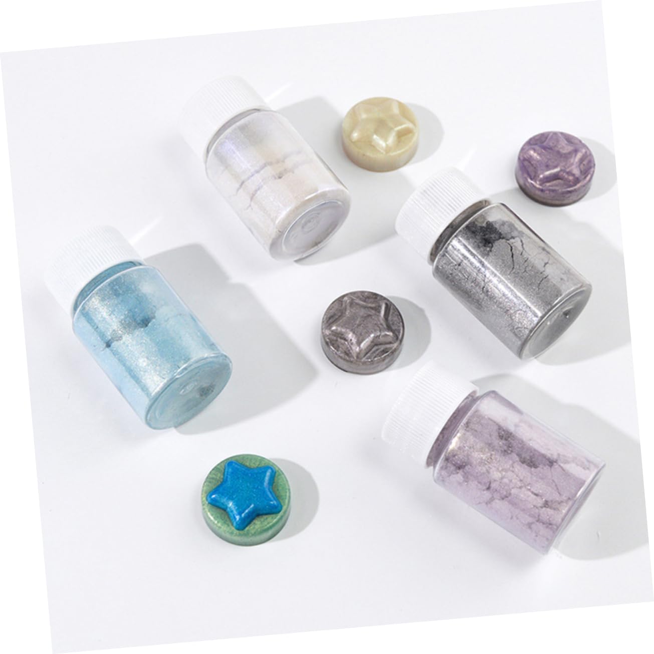 STOBOK 27stücke Teiliges Mica Pigmentpulver Set Für Kosmetik Strahlende Farben Für Seifenherstellung Badekugeln Und Kunsthandwerk Hautfreundlich Und Vielseitig Einsetzbar