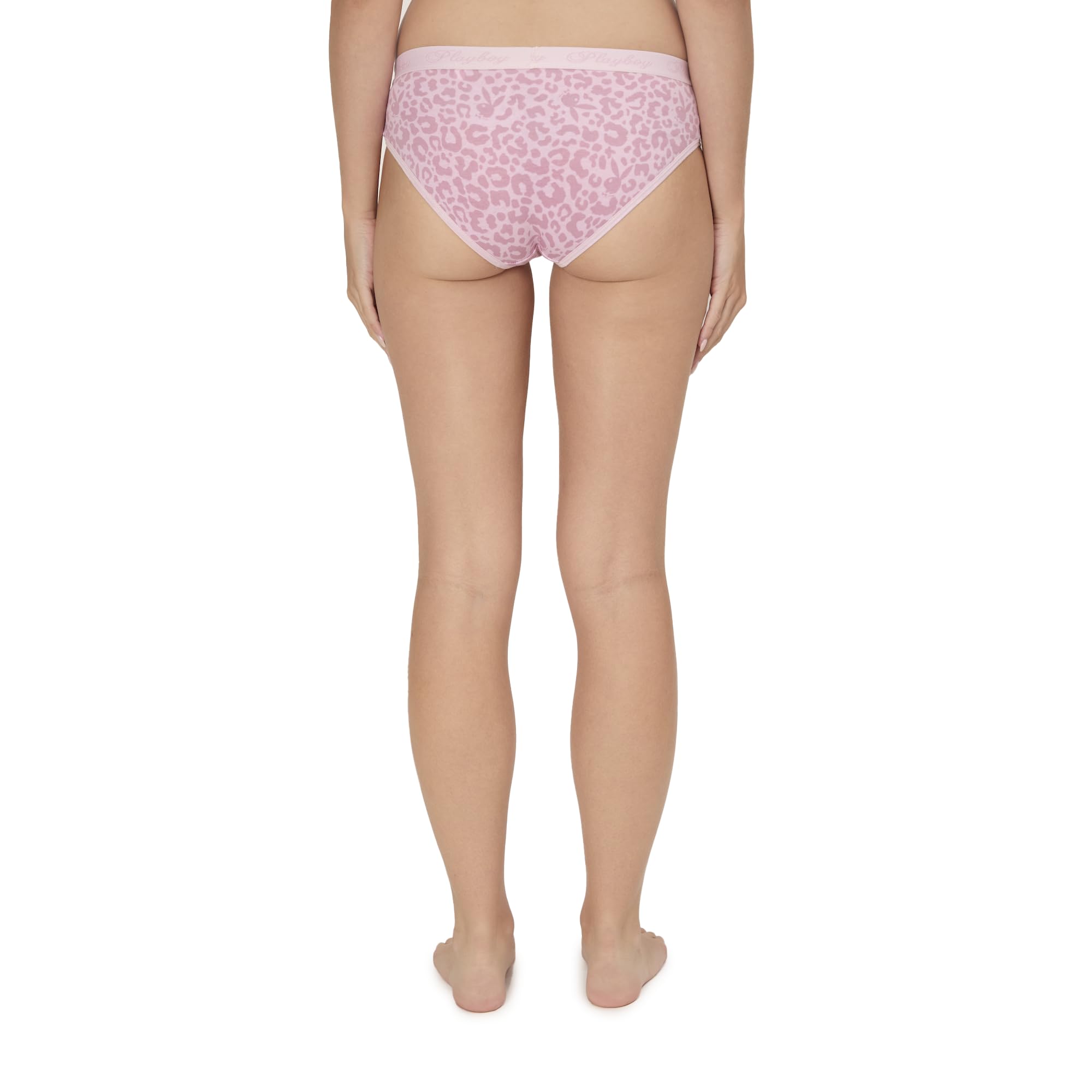 Playboy womens Juniors Ladies Bunny Print Underwear and Sports Bra Sets in Sizes Xxs-xl: Small 3-pack Basic Boyfriend Brief