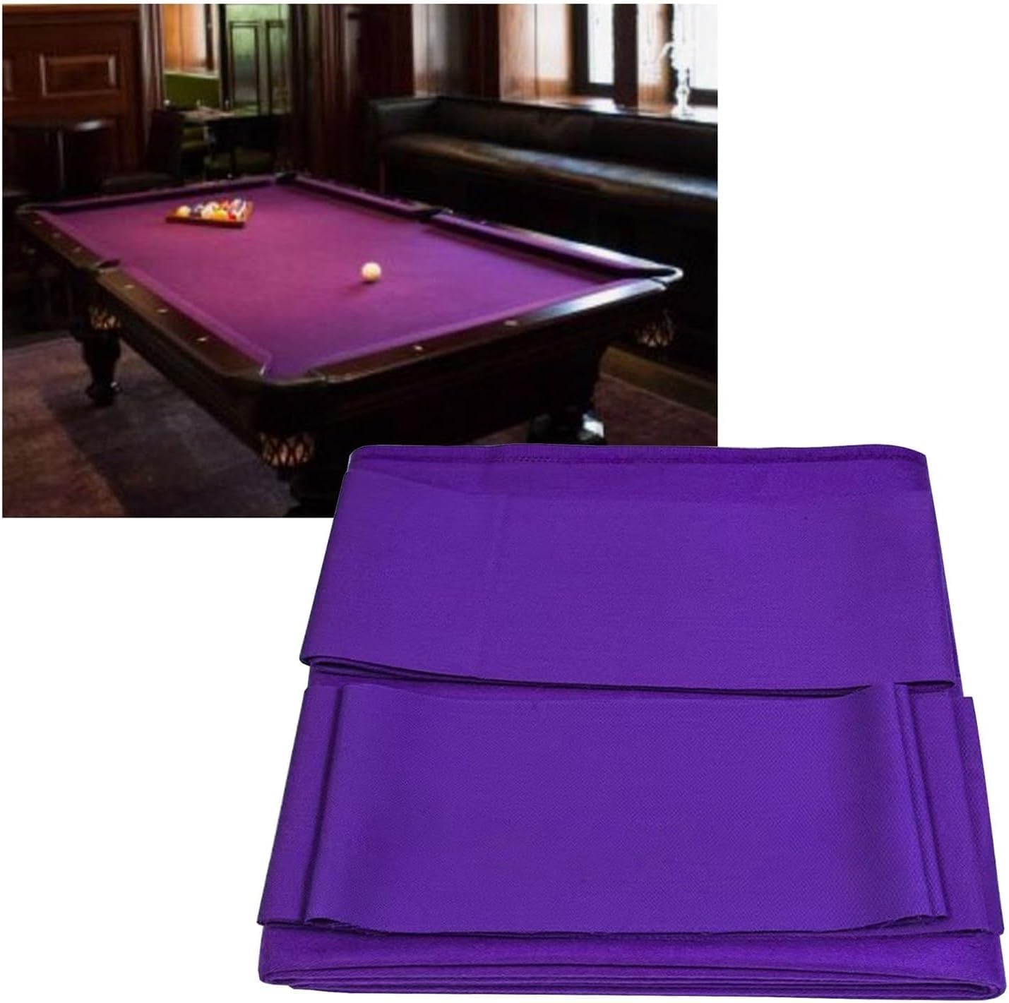 ELzEy Pre-Cut Snooker Cloth Quick-Fit for Clubs