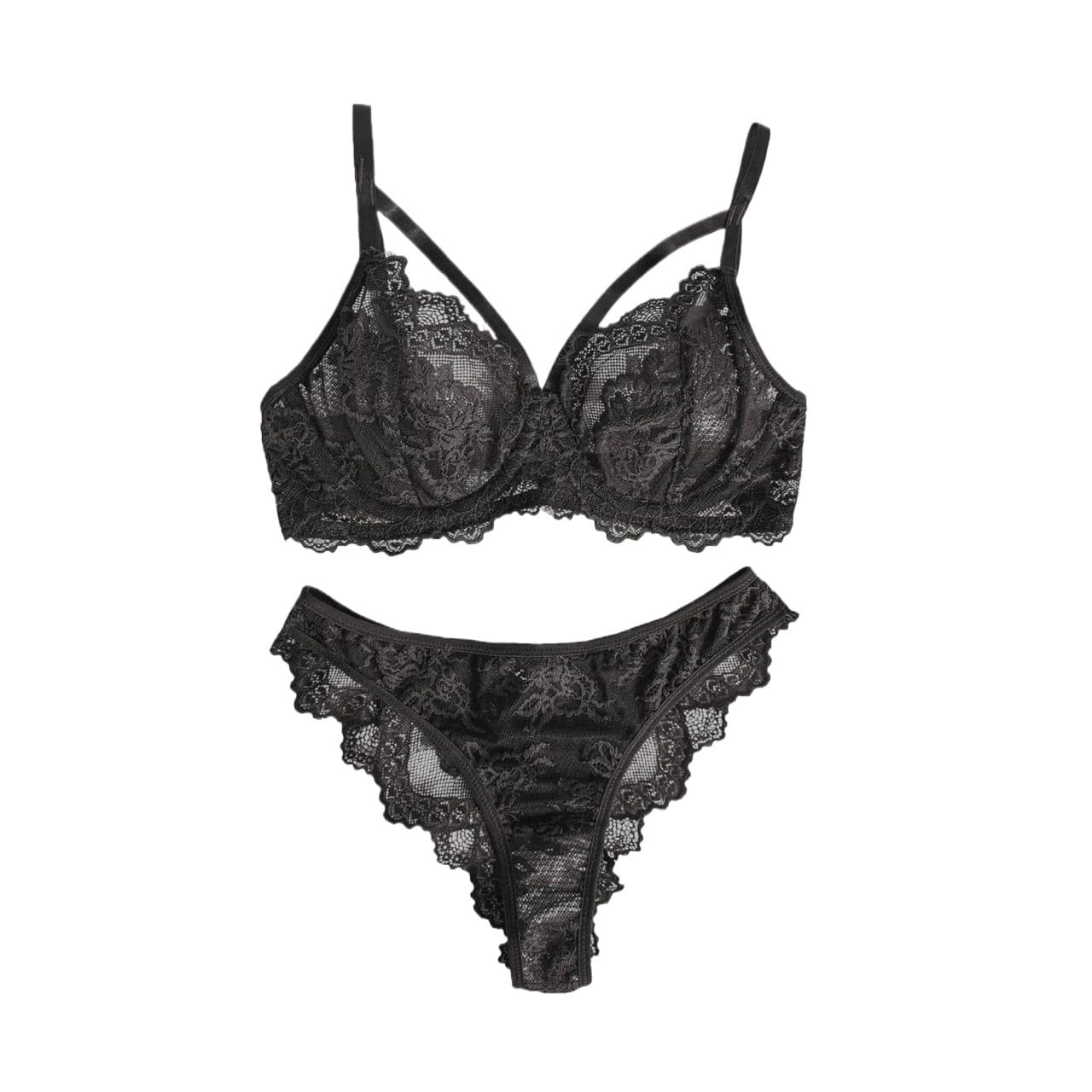 Lencería y ropa interior para mujer, bragas de encaje con aros