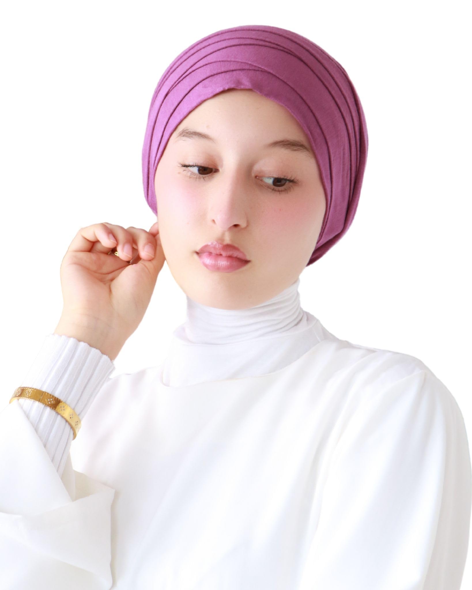 Bonnet Turban Pour Femme Musulmane - Tissu Doux Et Tendance À Motif