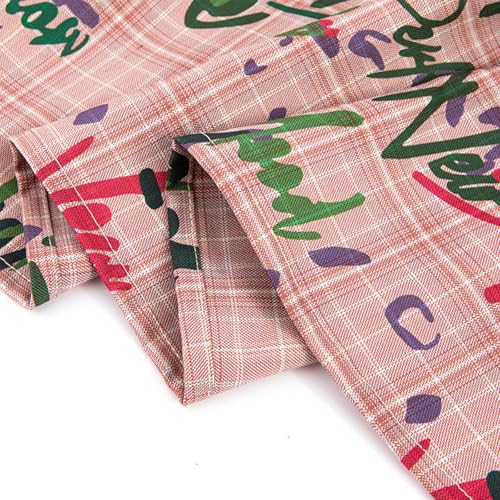 Vintage Checkered Graffitis A Line Short Wrap Skirt for Women Layering Hip Covering Scarf Tie Up Asymmetrical Apron Skir Yellow Plaid3