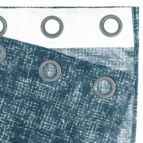 Image of Curtain Door - Raga Home Curtains for Living Room Door Screen for Home 7 Feet |Texture| Ash Blue| Polyester, Pack of 2