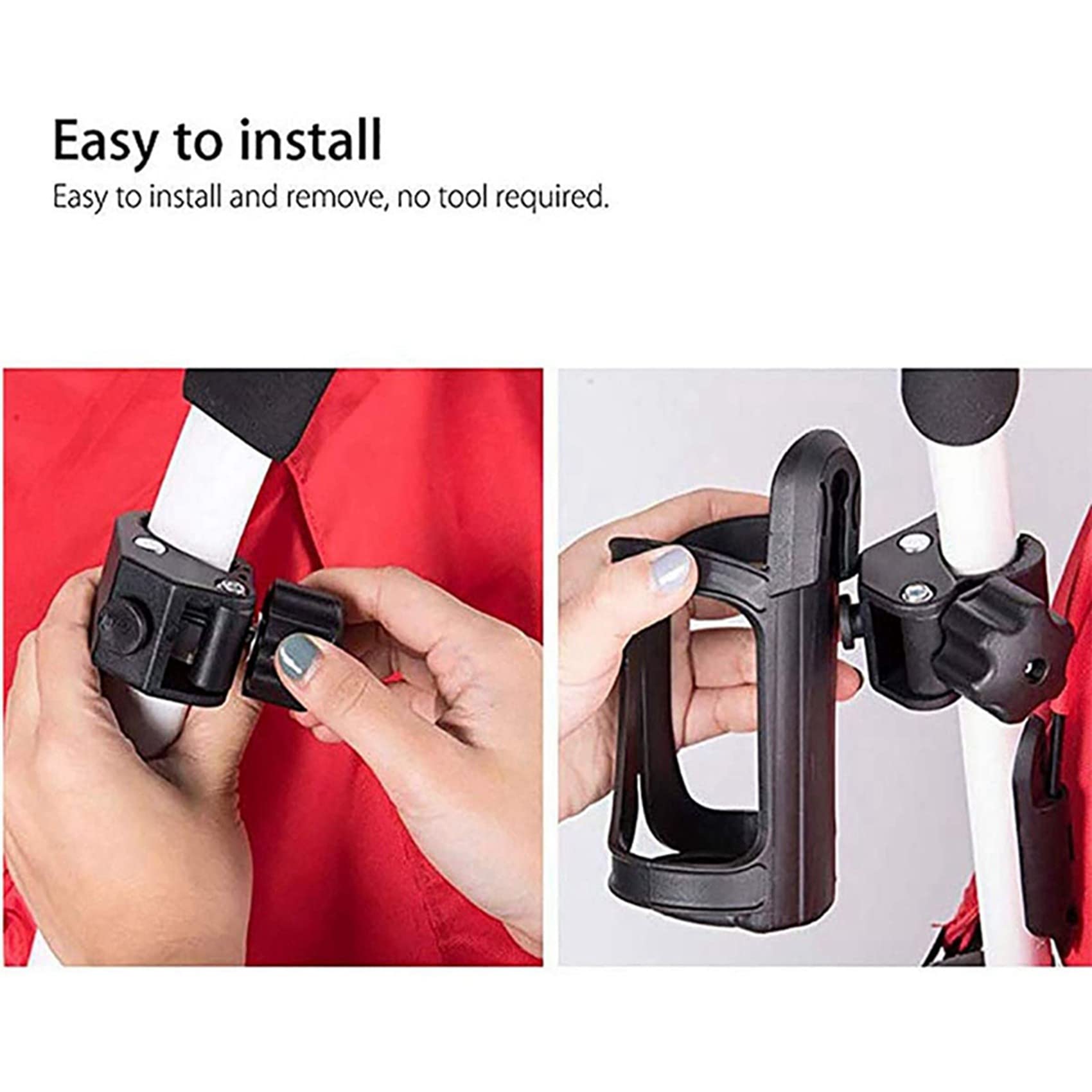 Portabicchiere Bici 360° - Universale Per Mountain Bike, Passeggino E Sedia A Rotelle - Foto 5