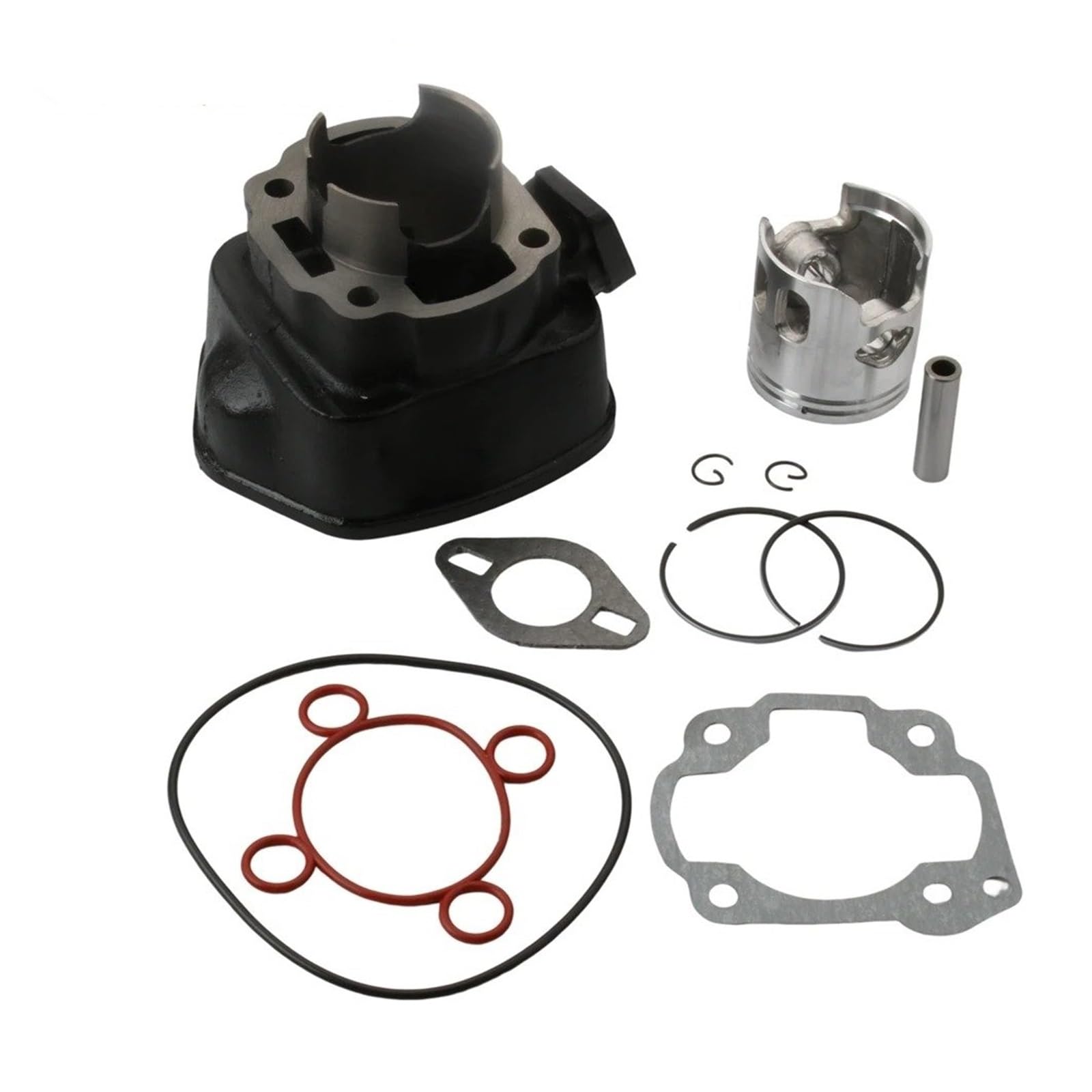 Kit Cilindro pistone Per Aerox 50 Per MBK Nitro Per Mach G 50cc LC Kit pistone | Kit Cilindro E Testata Per Motore Per Scooter A 2 Tempi Da 70 Cc 47 Mm Big Bore