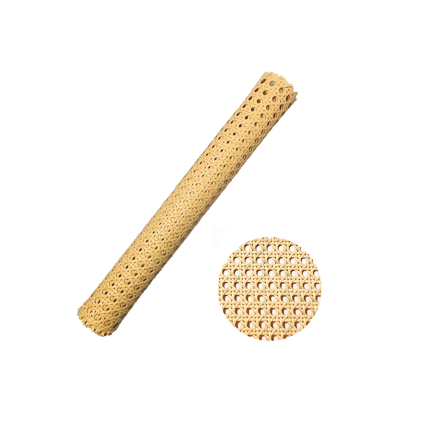 Selliner Rattan 1 Roll Material,3.3Ft X 13.8Inch Plastic Cane Webbing Roll
