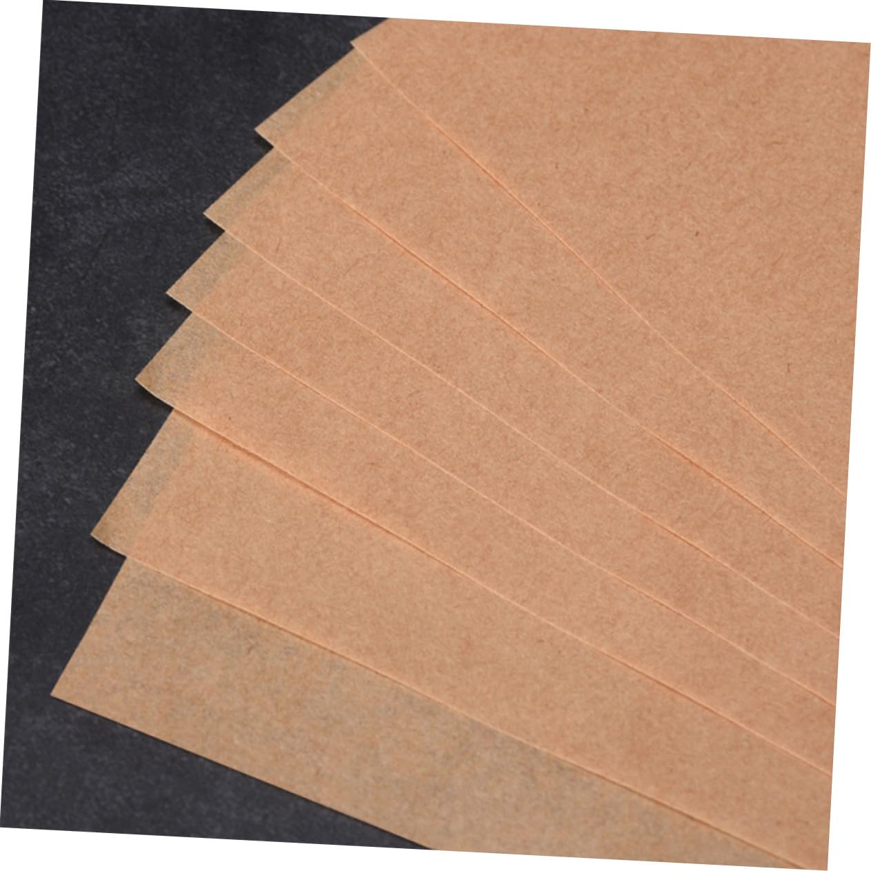 Uonlytech 100 Feuilles de Papier Sulfurisé Kraft Antiadhésif pour Cuisson Four et Emballage Alimentaire, Résistant Haute Température, pour Viande et Pâtisserie
