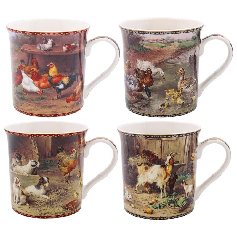 Lesser & Pavey Edgar Hunt Paintings Mug Boxed Gift Set, Assorted
