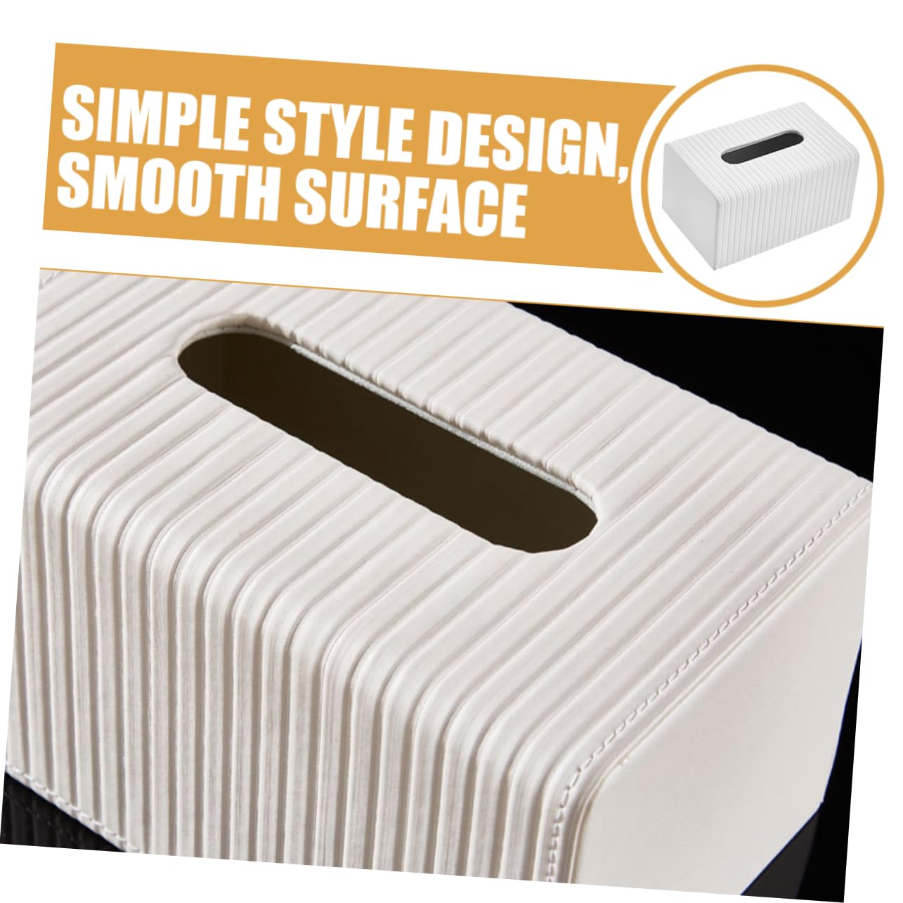 Ciieeo Simple Tissue Box Holder Quirky Cover Rectangular Paper Towel Dispenser Car Tissue Box Covers