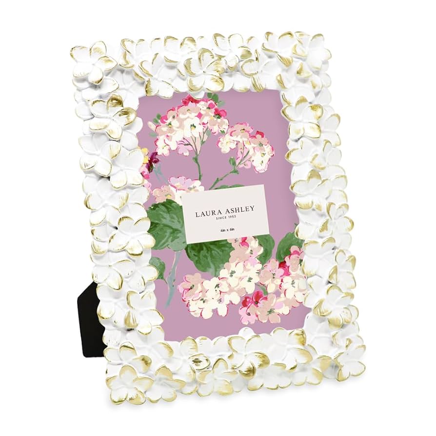 ローラアシュレイ 花模様フォトフレーム 4x6 ローラアシュレイ 花模様フォトフレーム 4x6