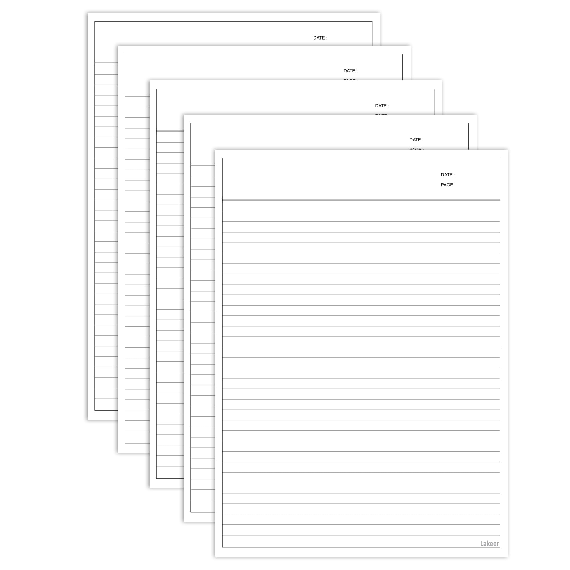 Sponsored Ad - A4 Ruled Paper White Color -100 GSM, Pack of 100 | for Project, Assignment, Practical, Homework and Etc.