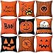 Sar546fgRob Funda De Cojín De Halloween Funda De Cojín Happy Boo Smile Pumpkin Witch Wolf Bat 8#