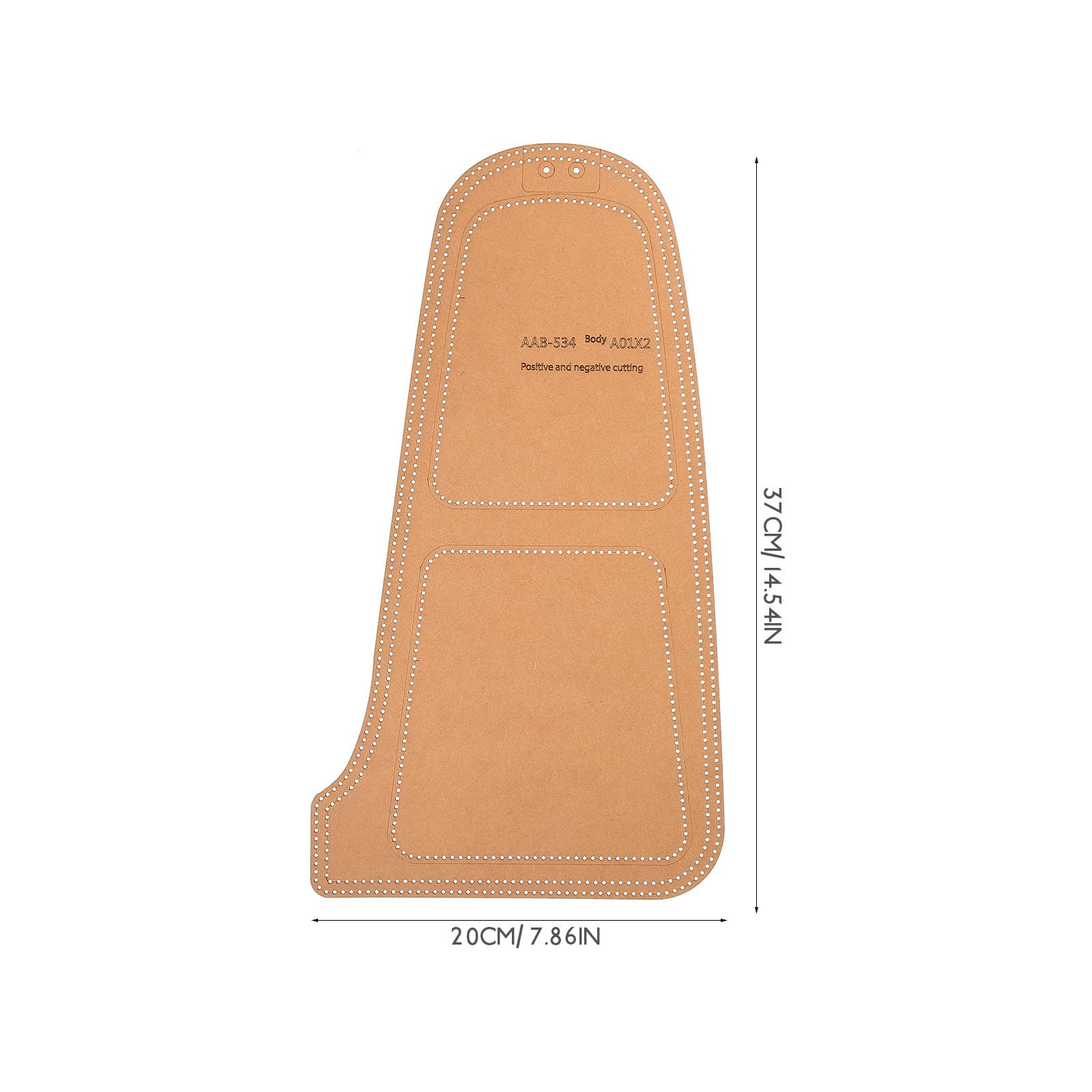 Gatuida 7 Stück Schnittmuster für Leder Brusttaschen mit Präziser und Vielseitiger Gestaltung aus Kraftkarton für Lederhandwerk und Selbstgemacht Projekte