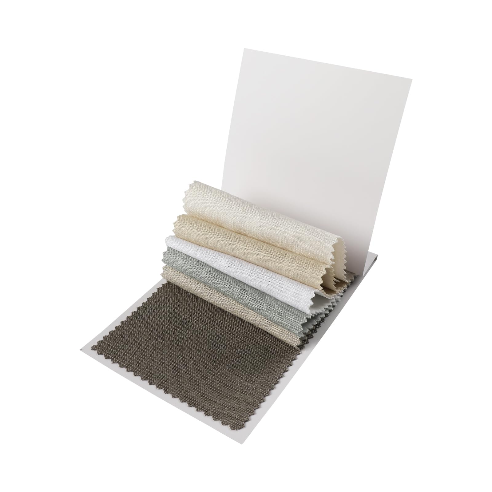 TWOPAGES Ian Series Linen Blended Slub Fabric Sample Book Swatches