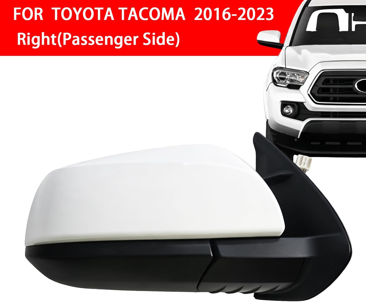 Right Passenger Side View Mirror for 2016-2023 TOYOTA TACOMA 5Pin image 2