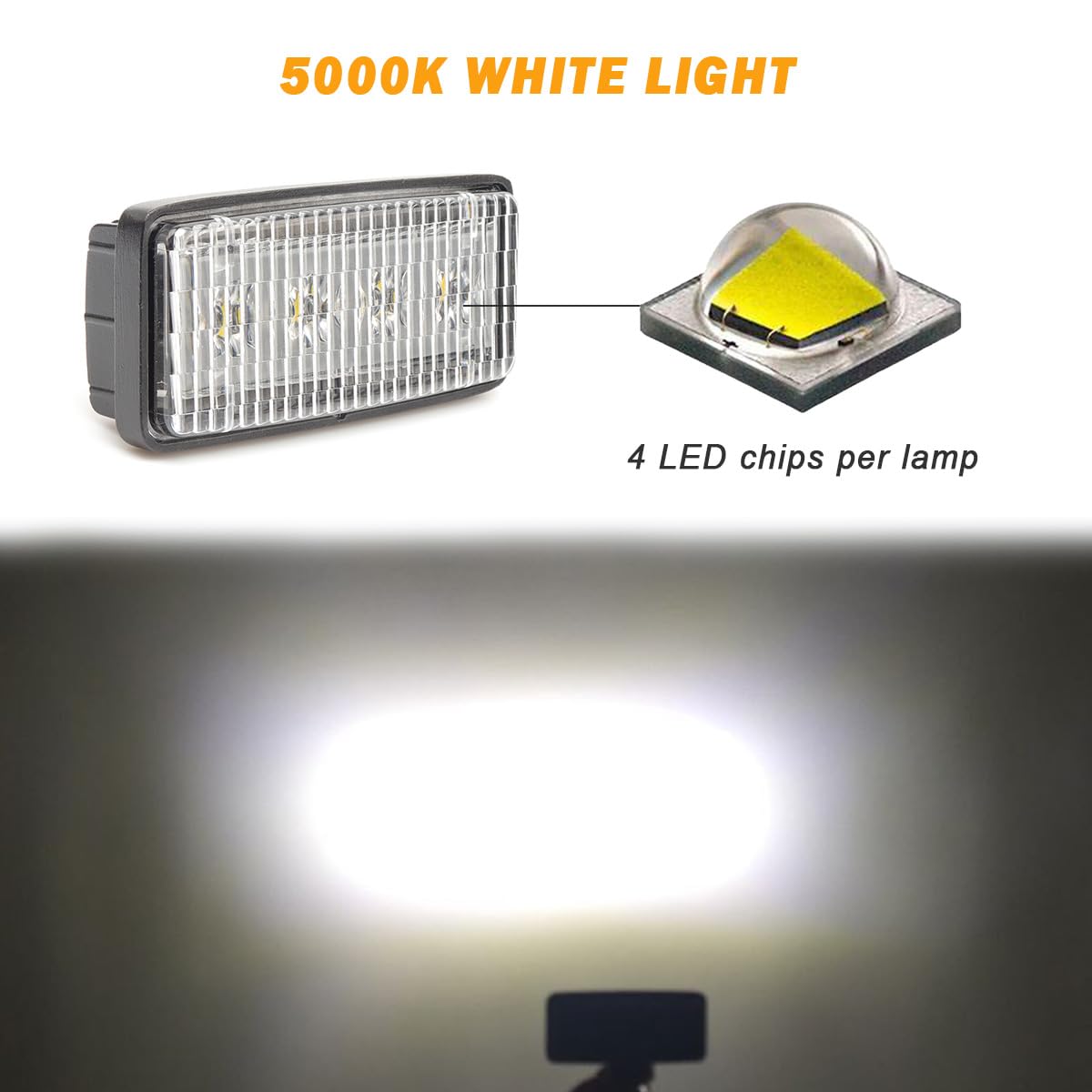 20W Fari da Lavoro LED per Trattore compatibile con John Deere (20W -2 PZ)