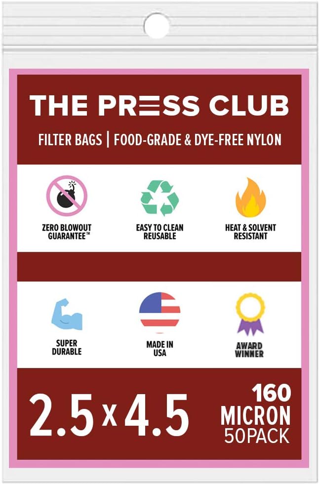 120 Micron | Premium Nylon Tea Filter Bags | 2.5" x 4.5" | 50 Pack