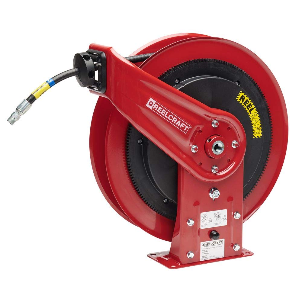 Reelcraft RS7850 OMP Oil Hose Reel with Hose, 1/2" x 50', 3000 PSI