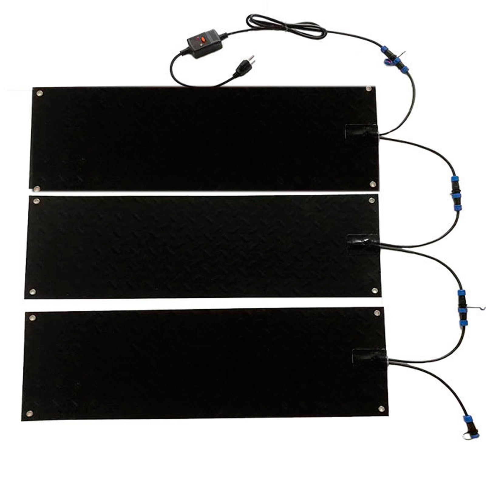 3pc Tapis De Fusion De Neige Chauffée, Tapis De Chauffage D'escalier Non Glissant, Tapis De Fusion De Neige Chauffés Pour Les Entrées, Tapis De Passerelle Pour Fonte De La Neige(38x38cm/15x15in)