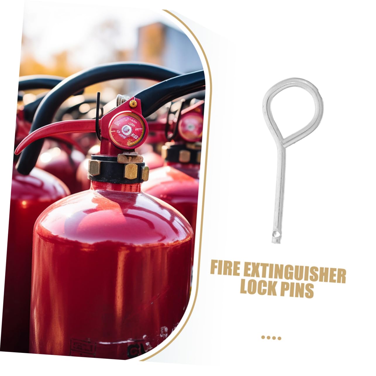 Uonlytech 120piezas Pasadores De Seguridad Para Extintores De Incendios Pasadores De Inoxidable Para Protección y Prevención De Activación Accidental Accesorios De Seguridad Para Hogares