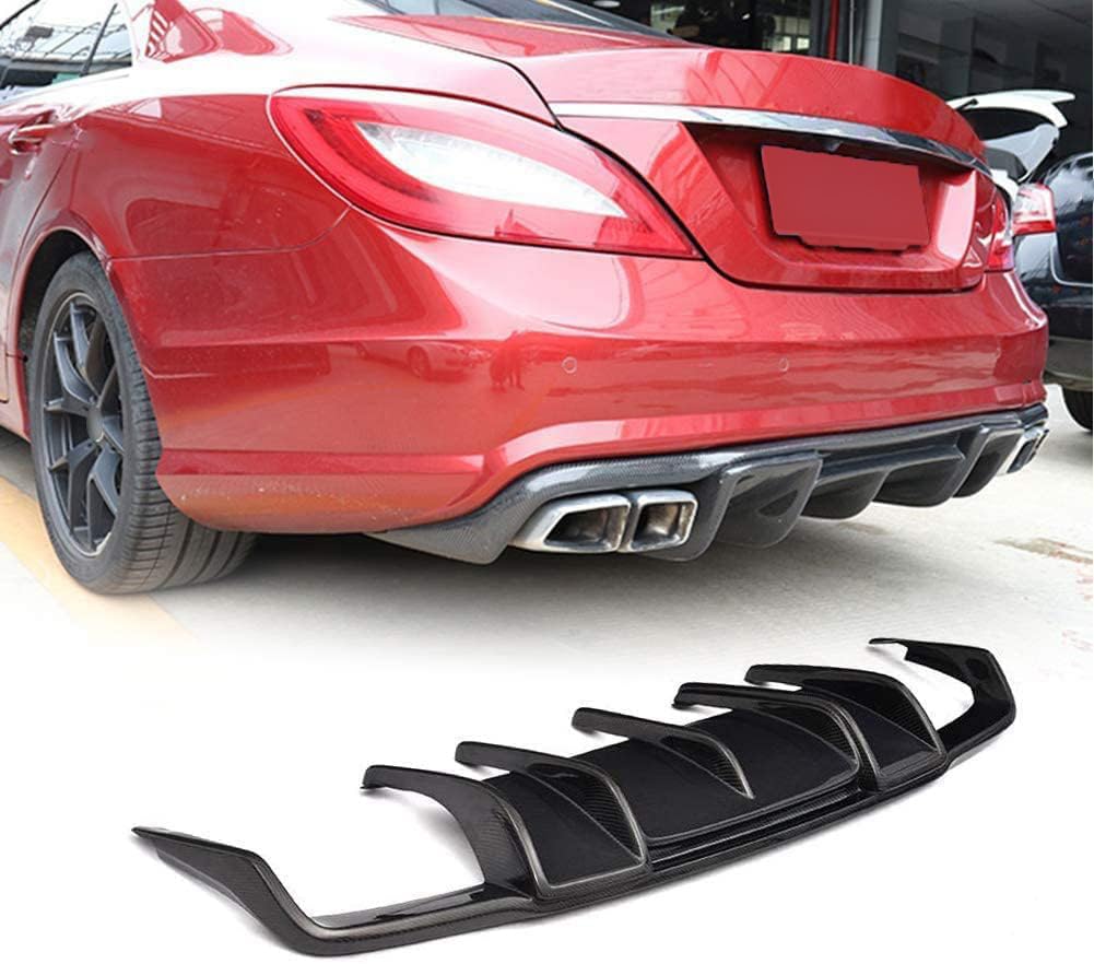 Car Rear Bumper Diffuser Spoiler Lip For Benz CLS Class W218 Sport CLS63 AMG Sedan 2011-2014, Anti-collision and anti-scratch protects the rear chassis of the car