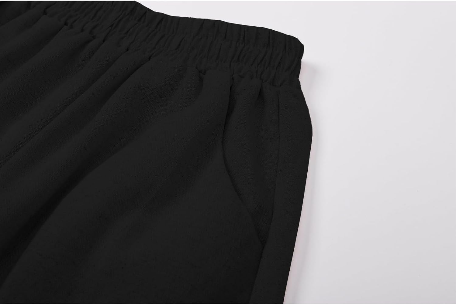 SANGTREE Women's Cotton Linen Midi Skirt with Pockets Casual Flowy Swing Elastic High Waist A-Line Long Boho Skirts - Image 5