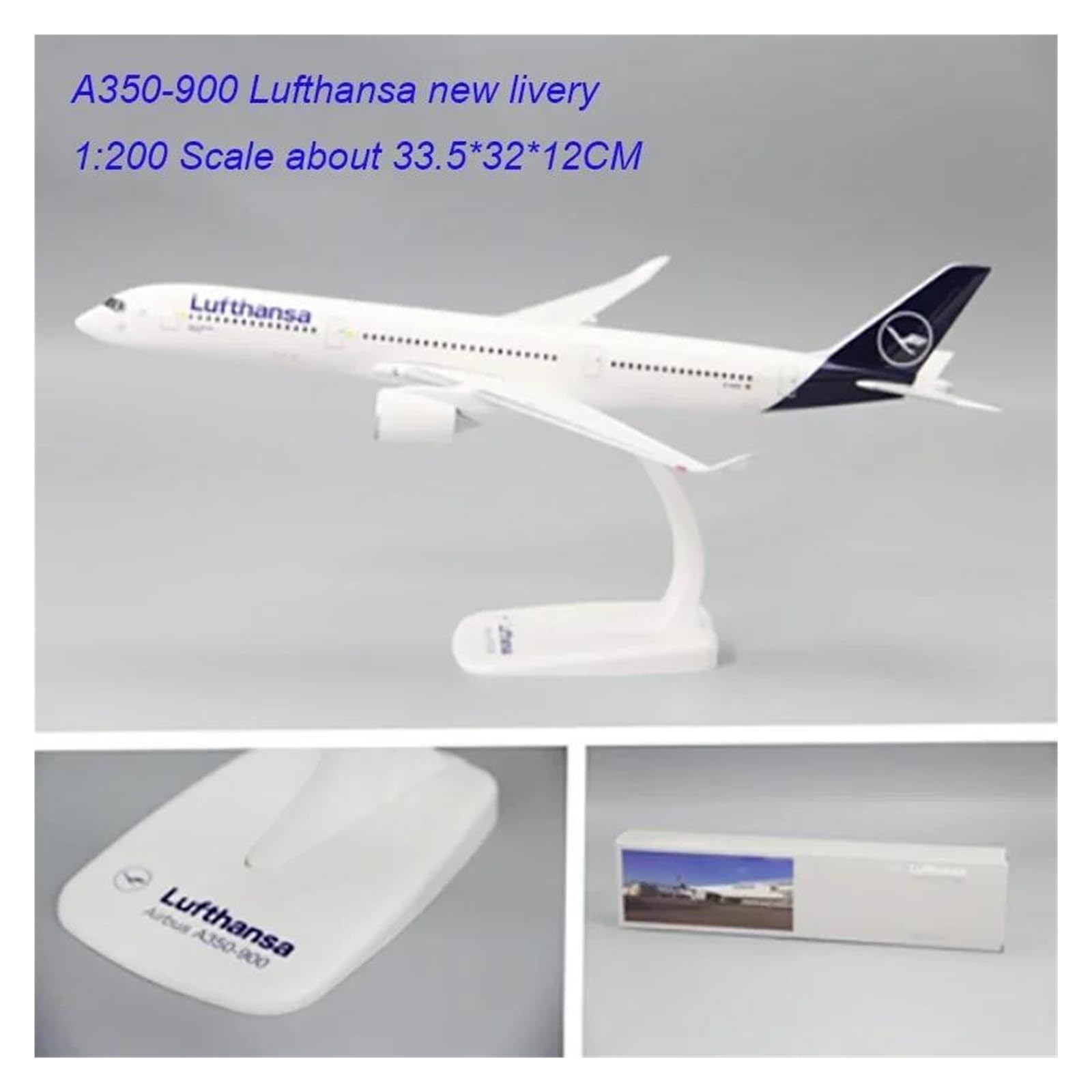 Vantor ZWCHGJ 1 200 dla A350-90 Lufthansa Livery odlewany metal model samolotu zestawy zabawka do kolekcji Hobby Playgame Kit