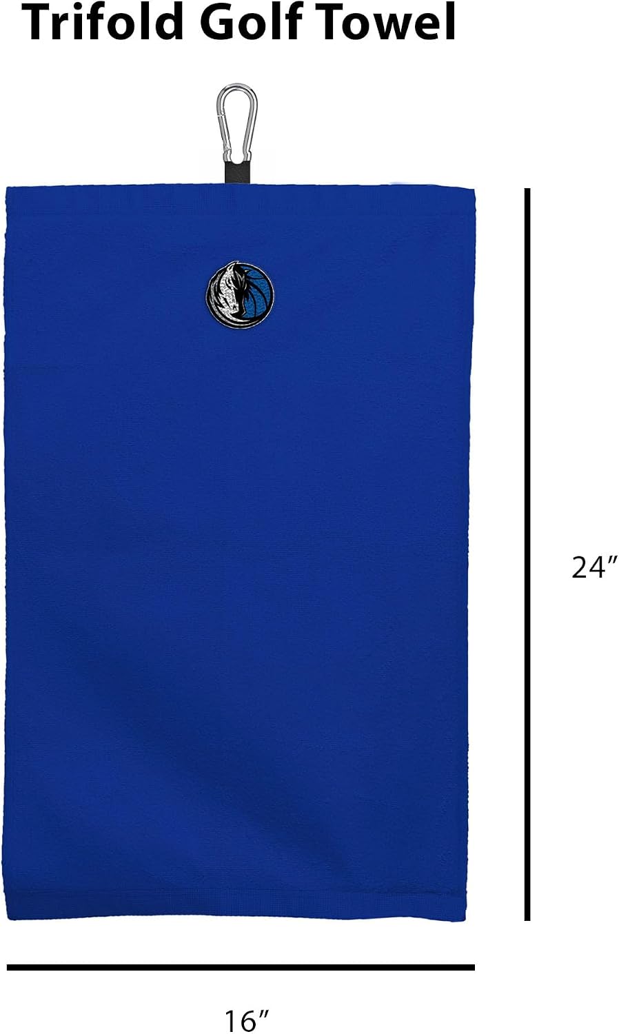 NORTHWEST Dallas Mavericks NBA Team Logo Micro Fiber Tri-Fold Golf Towel 16 x 24 Inches