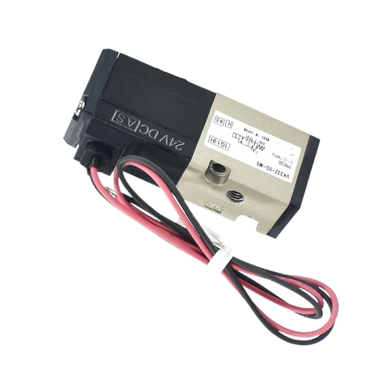 Électrovanne pneumatique 3 voies VK332 distributeur d'air 2 positions DC24V