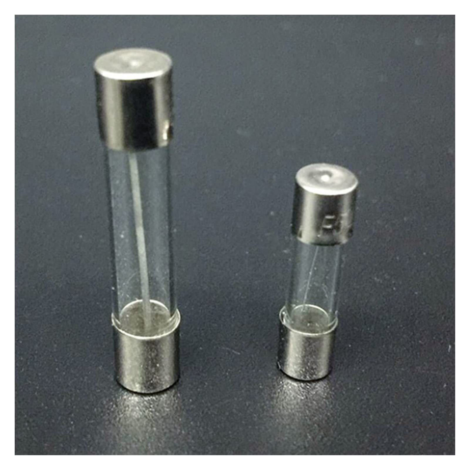 Set di fusibili in vetro a fusione rapida da 100 pezzi, 250 V, 5 x 20 mm, fusibili in vetro a fusione rapida da 0,2, 0,5, 1, 2, 3, 5, 8, 10, 15, 20 A, kit di assortimento
