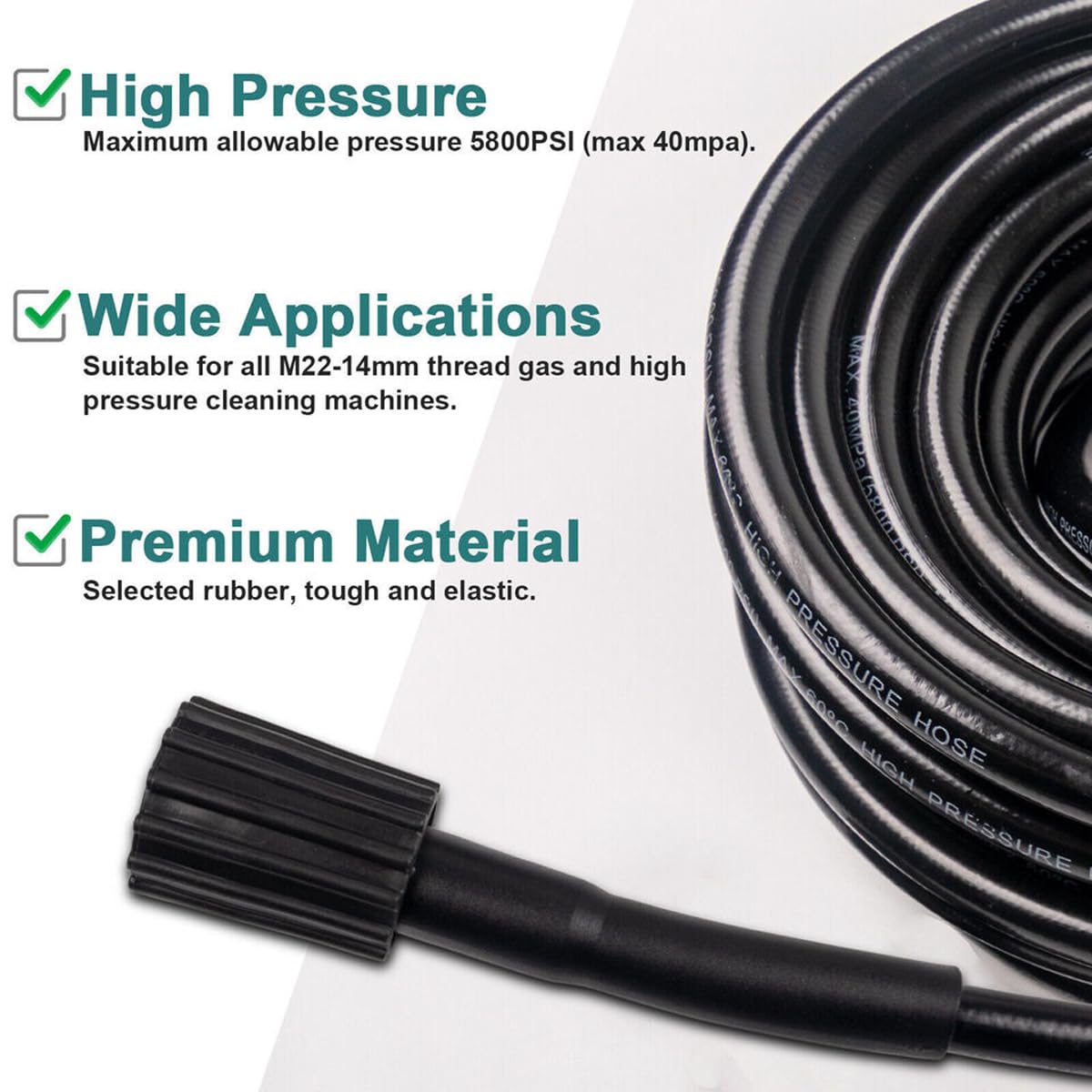 7106419 New Genuine FNA Simpson Pressure Washer Hose 1/4 X 25'