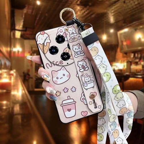 Phone Case Compatible with Oukitel C5 2025, Waterproof Kickstand Protective Shockproof Design Dirt-resistant Wrist Strap Soft ca