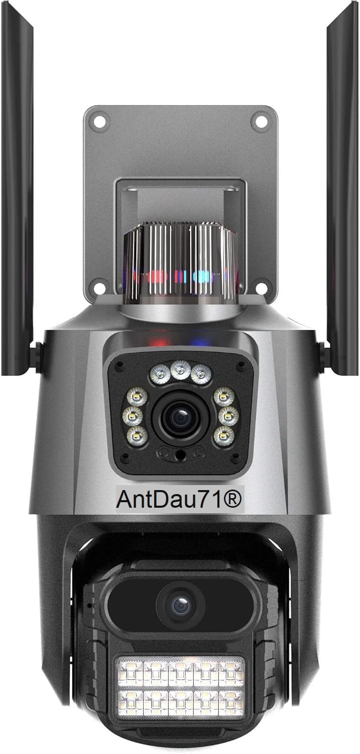IP CAMERA 6MP WIFI PTZ FULL HD CON DOPPIA LENTE, WATERPROOF IP66, MOTION DETECTION, NIGHT VISION- Applicazione ICSEE - CW888