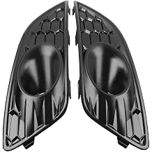 CNxinn10 1 Pair Front Bumper Fog Light Grille Cover Replacement ABS Bright Black for Ford Fiesta mk7.5 Facelift 2013-2017 2014 2015 2016 D2BZ15266CB