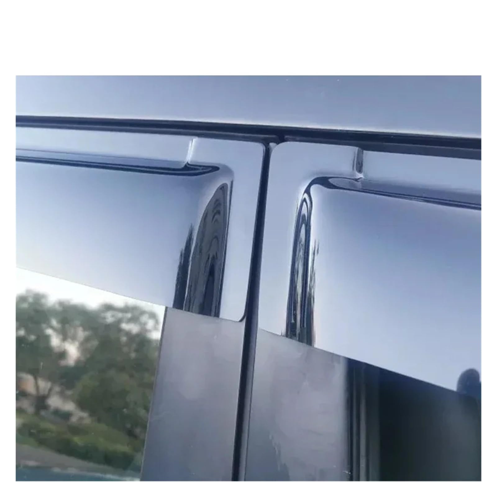 Deflettore for finestrino laterale Compatibile per Toyota Land Cruiser Prado 120 Fj120 2003-2024 Protezione dalle intemperie for porta visiera vento pioggia protezione solare accessori