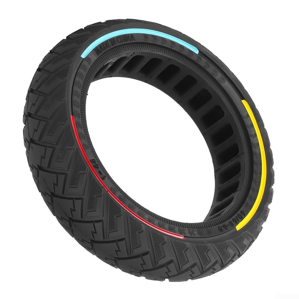 60/65-6.9 Solid Tire For Ninebot Max G2 G65 Electric Scooter, 10inch Off-road Solid tires for Kick Scooter, Explosion Proof (Multicolor)