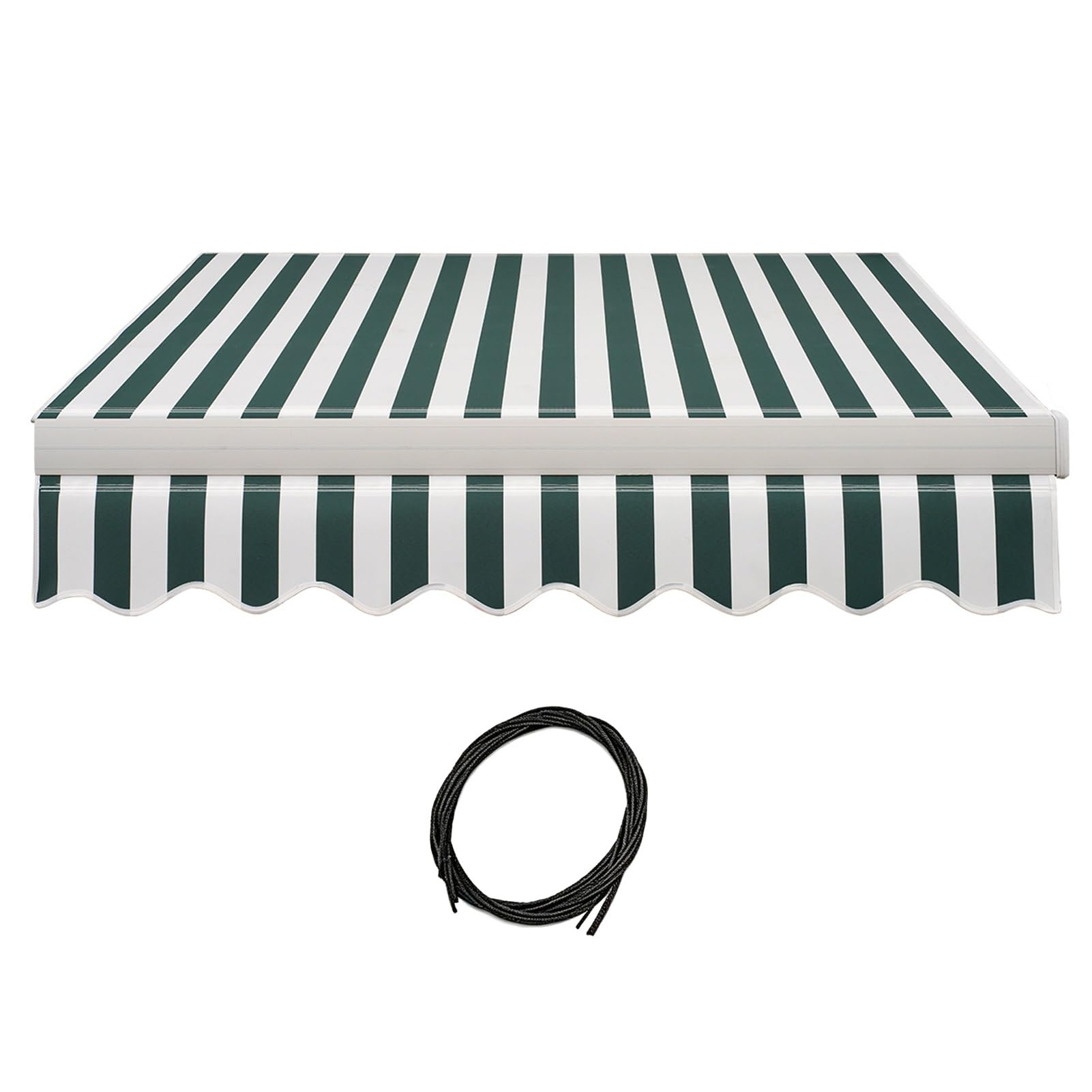 Tissu de rechange pour auvent de terrasse rétractable 230x250cm rayé